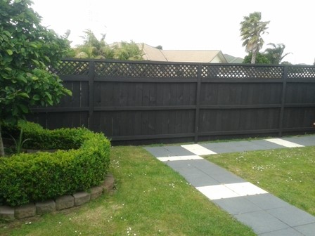 Painted fence