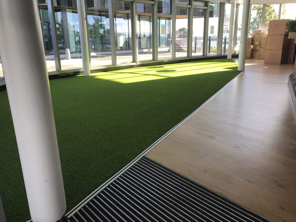 Artificial grass brings outdoors inside