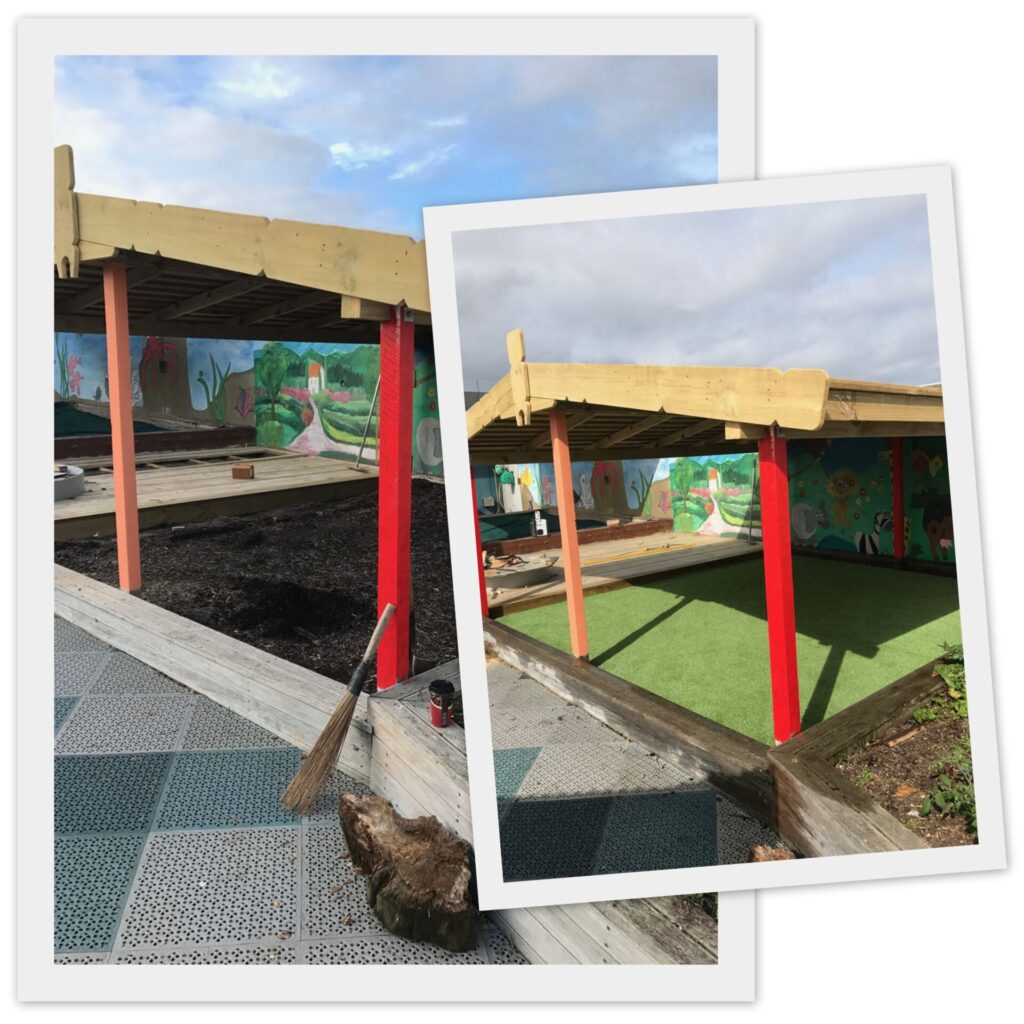 Artificial grass at Auckland Kindy